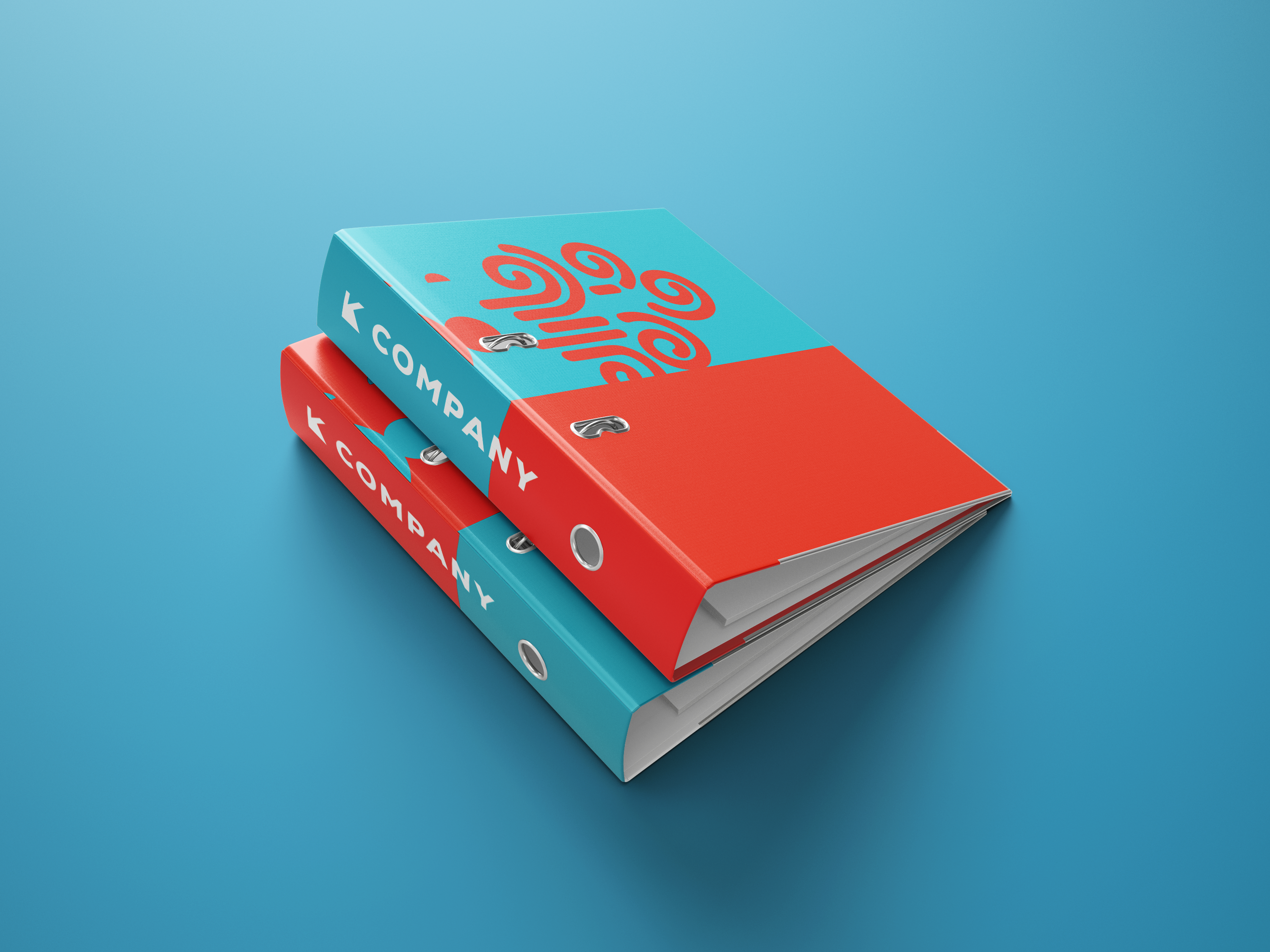 K Company binder mockup